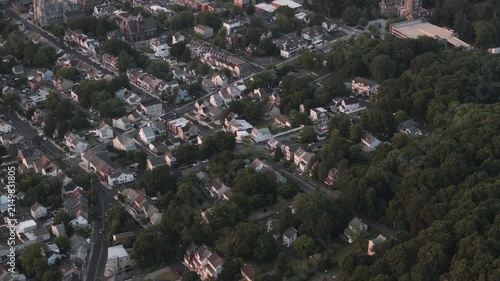 Aerial view of homes in Allentown, Pennsylvania