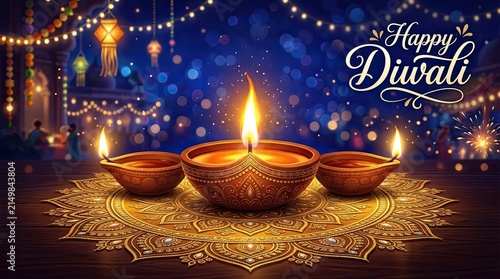 Celebrating the festival of lights diwali a vibrant and joyous occasion filled with tradition family and illumination