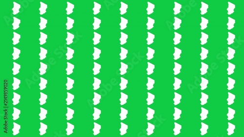 Chad map pattern scrolling perfect 15 second loop with green background