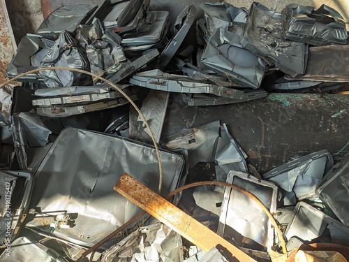 pile of sheet metal rubbish 