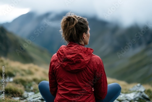 Mindfulness meditation retreat in high mountains