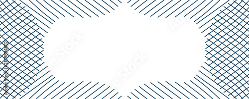 Abstract Geometric Pattern with Central Negative Space