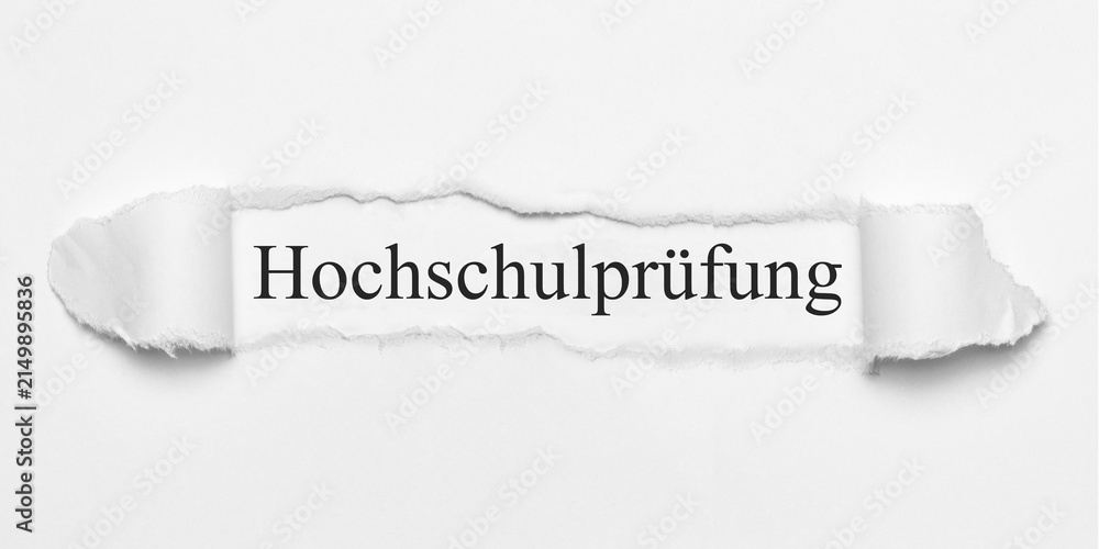 Obraz premium Hochschulprüfung