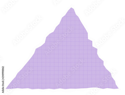 Simple purple geometric triangle shape with gradient fill