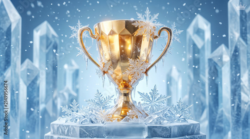 얼음 속 황금 트로피 / Golden Trophy in Ice