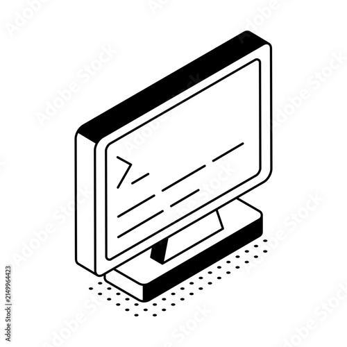 Isometric desktop monitor showing a command-line terminal interface.