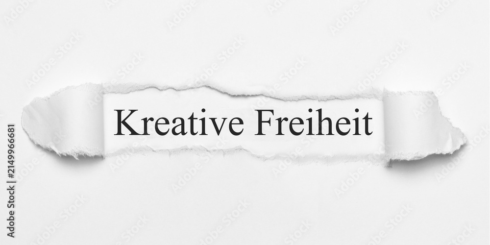 Fototapeta premium Kreative Freiheit