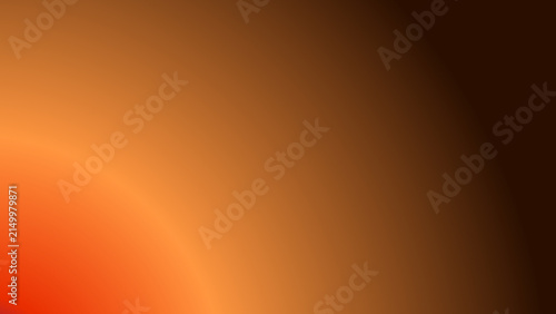 Abstract warm orange and brown gradient background with radial light glow effect for banner, poster, and wallpaper
