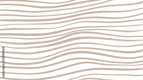 Konstfotografi Soft taupe brown wavy horizontal lines pattern on transparent