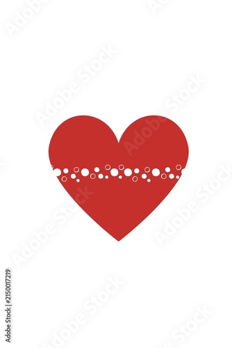 Creative Red Heart Collection with Modern Pattern and Line Designs
