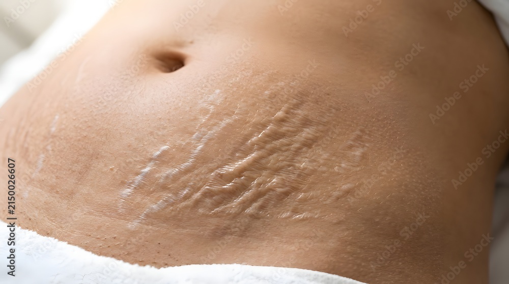 Fototapeta premium Close up of skin with texture and natural lines