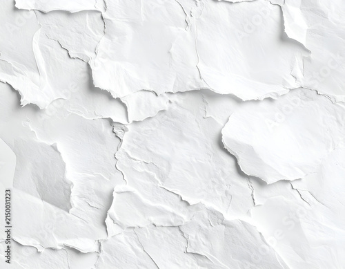 Abstract White Textured Background with Rough Edges.
