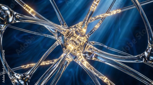 A dynamic and slightly disorienting view that captures the high-energy processing and the immense power of the artificial core.