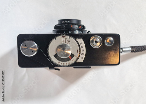 A 35mm film vintage anaolgue compact manual camera