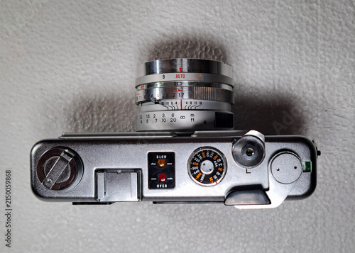 A 35mm film rangefinder vintage camera