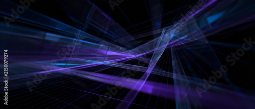 blue and purple technology lines grid background