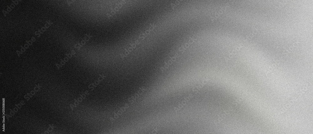 Fototapeta premium Abstract dark to light grey gradient textured background with grainy noise effect, perfect for modern design and digital art