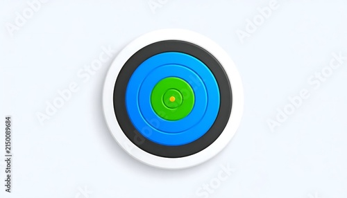 Abstract swirling blue and green gradient sphere texture.