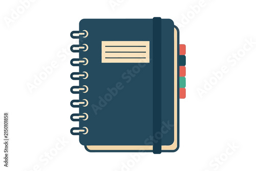 Spiral Notebook Vector Illustration