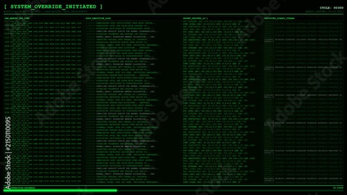 System Override Root Access Packet Sniffing Animation.