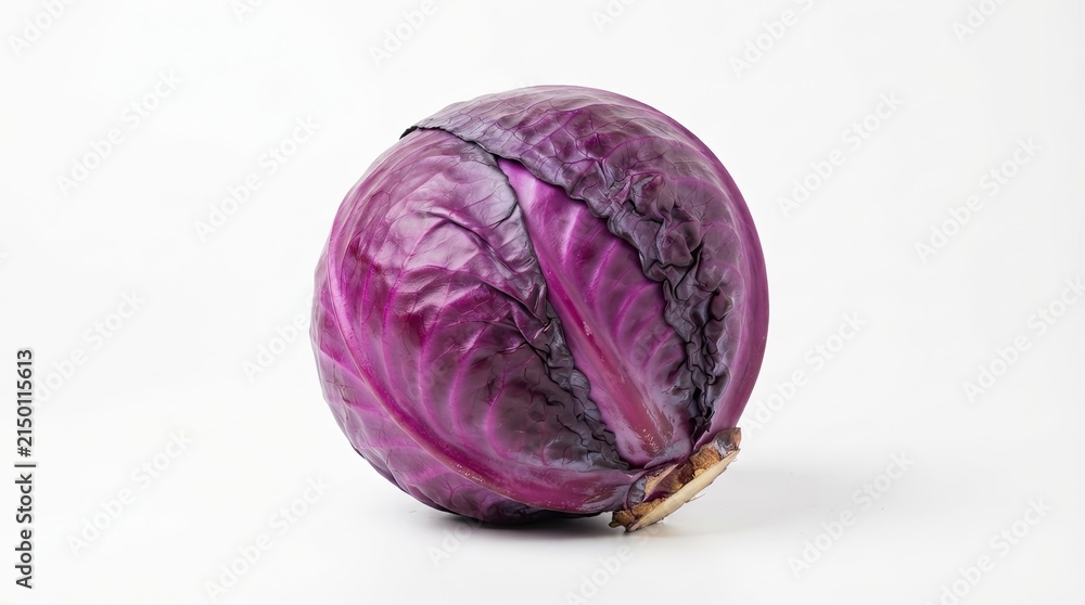 Fototapeta premium red cabbage isolated on white background