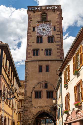 Tour des Bouchers Clock Tower in Ribeauville