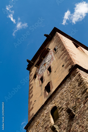 Historic Tour des Bouchers Clock Tower in Ribeauvillé