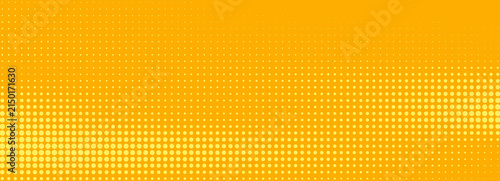 Quadro su tela Yellow halftone pattern