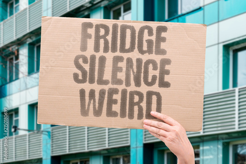 Obraz na plátně "Fridge silence weird" The absence of the usual hum makes the room strange
