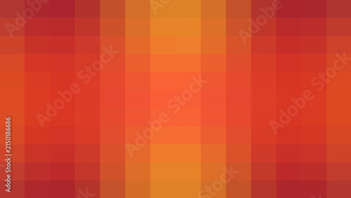Fotografie Minimalist red and orange pixelated background with a structured square grid design, ideal for tech-inspired layouts, digital interfaces, and modern creative graphic projects