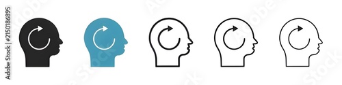 Foto Cognitive Flashback Vector Icon Set