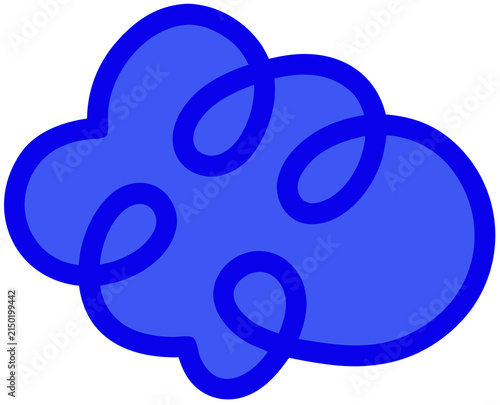 lined shaped cloud svg icon