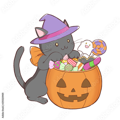Foto ハロウィンと黒猫
