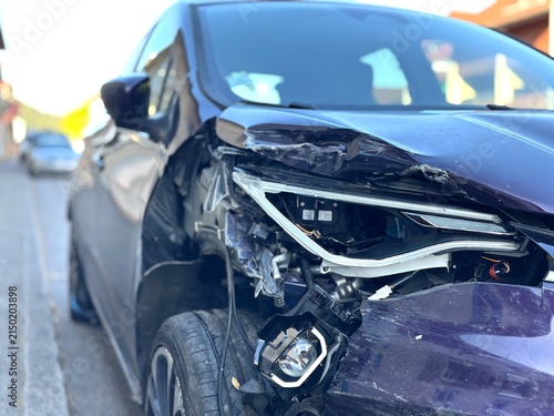Voiture accidentée 