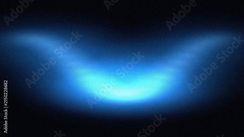 Vibrant electric blue glow emanating from a dark background with subtle light diffusion