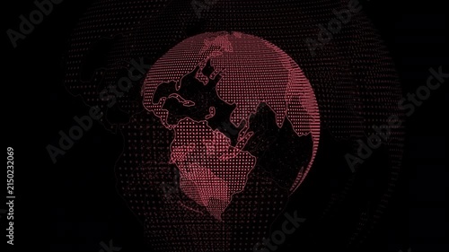 Digital Globe Technology Background Animation