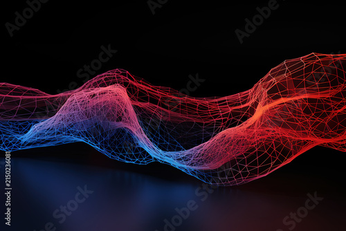 Amazing Abstract background with glowing lights and colorful bubbles