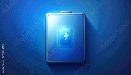Modern Electric Vehicle Charging Station with Lightning Bolt Icon.