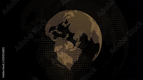 Digital Globe Technology Background Animation