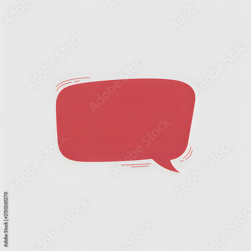 Red speech bubble icon