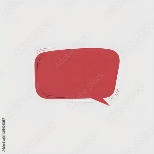 Red speech bubble icon