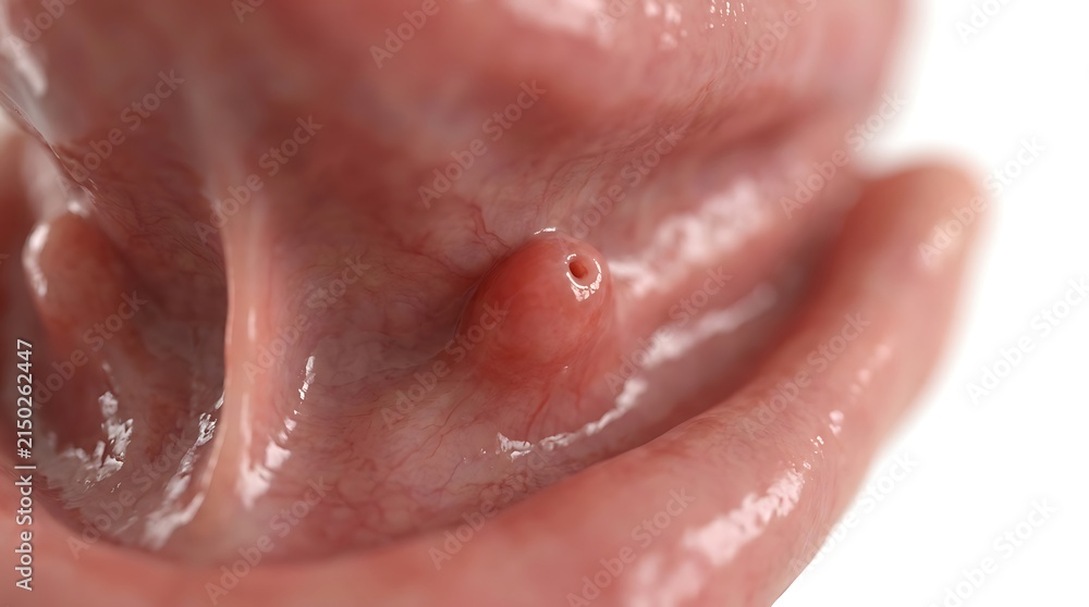 Fototapeta premium Close up view of human skin tissue showing a small pore