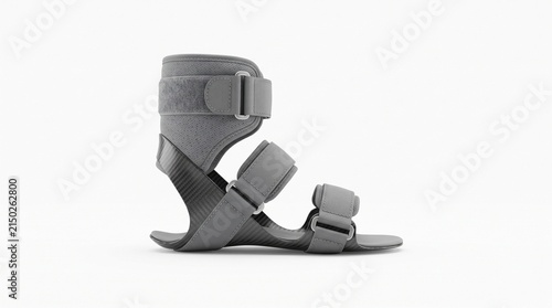 Lightweight Foot Drop Brace Isolated on White Background