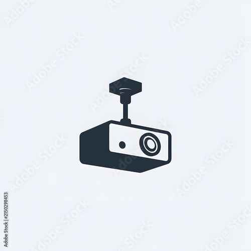 A minimalist icon of a projector attached to a ceiling or wall bracket.