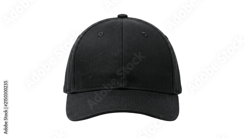 Foto Blank black cap mockup PNG, Isolated on a transparent background