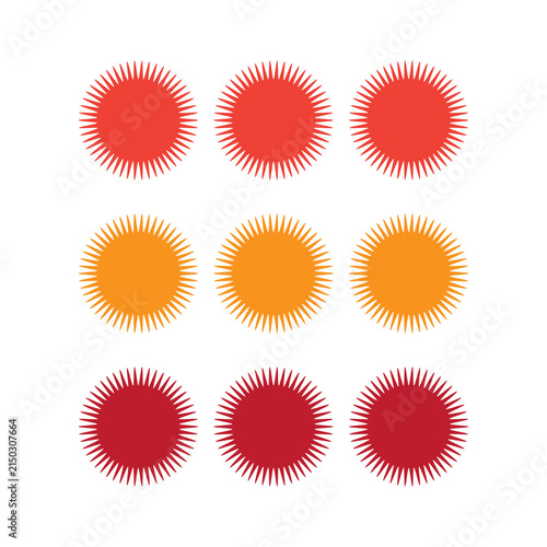 Sun Weather Icons Set