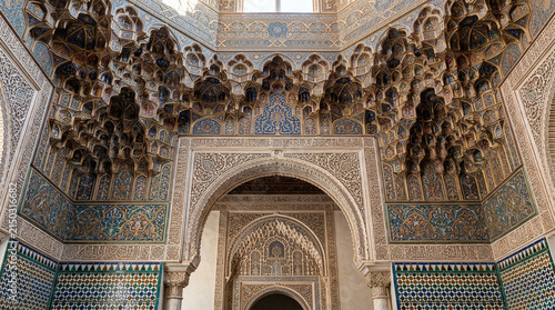 Intricate Moorish Architecture, Alcazar Palace, Seville, Andalusia