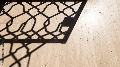 Decorative Metal Screen Shadow Pattern Light Plaster Surface