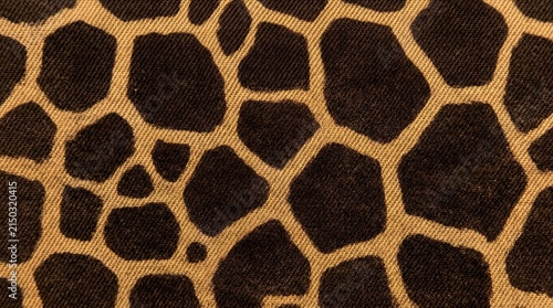close up brown and black giraffe skin pattern texture natural animal background