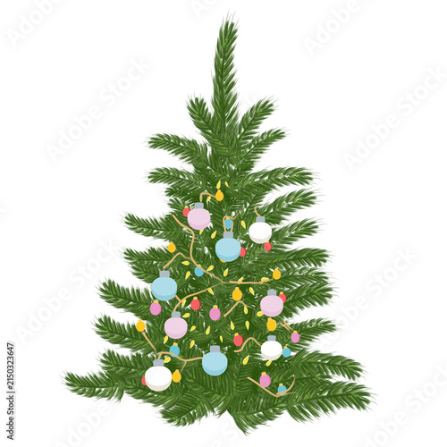 Elegant Decorated Christmas Tree